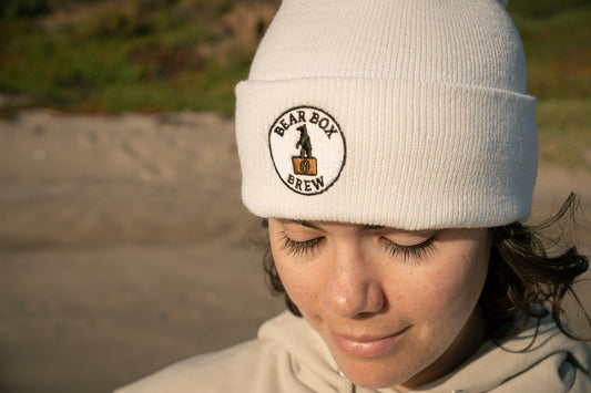 Classic Embroidered Bear Box Brew Beanie