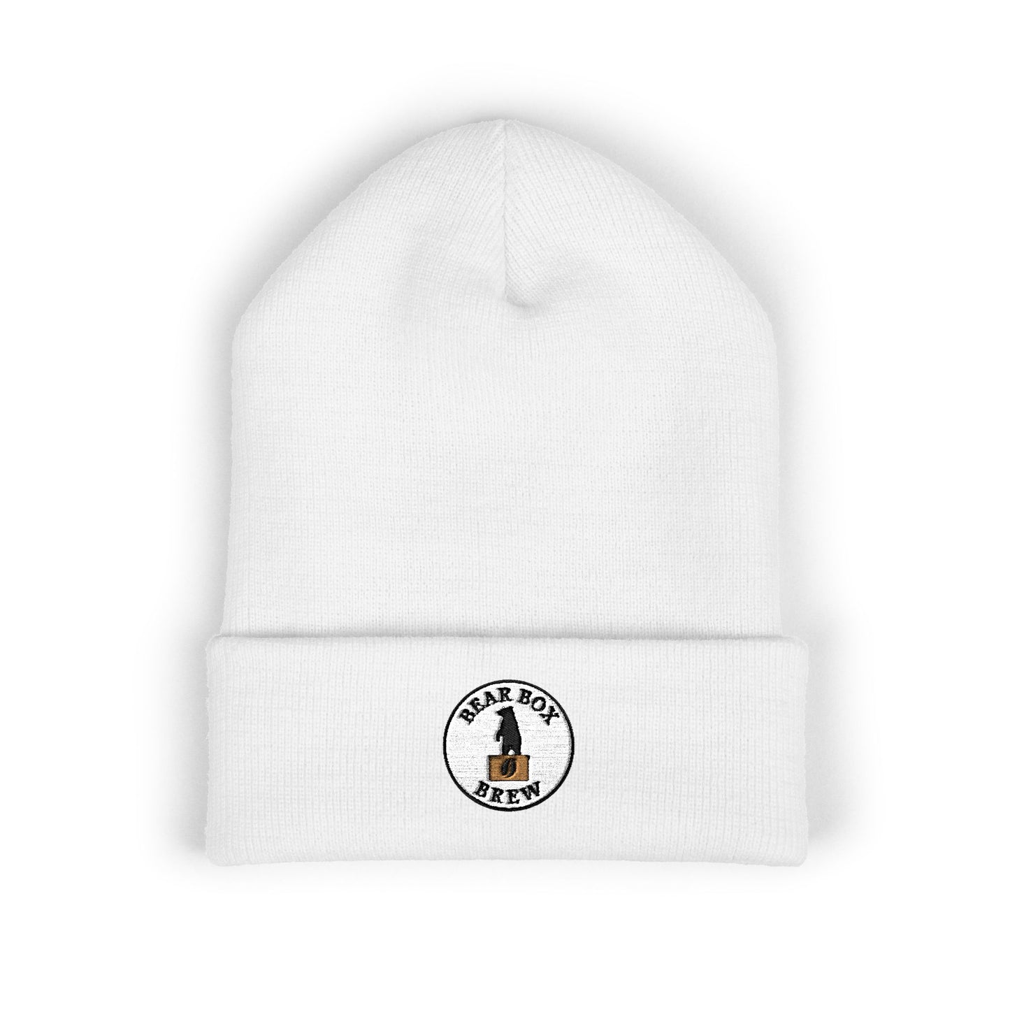 Classic Embroidered Bear Box Brew Beanie