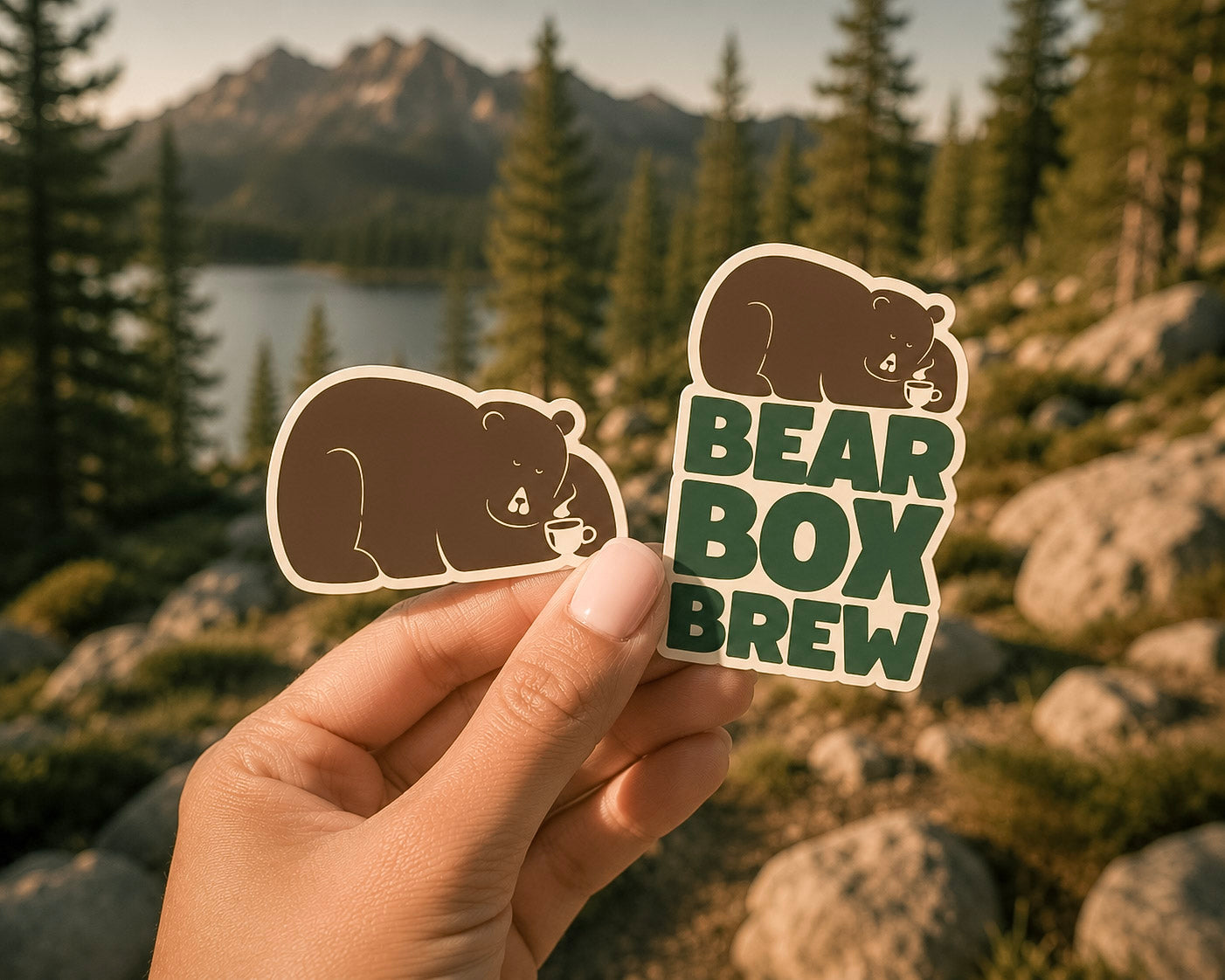 Bear Box Brew V2 Weatherproof Stickers