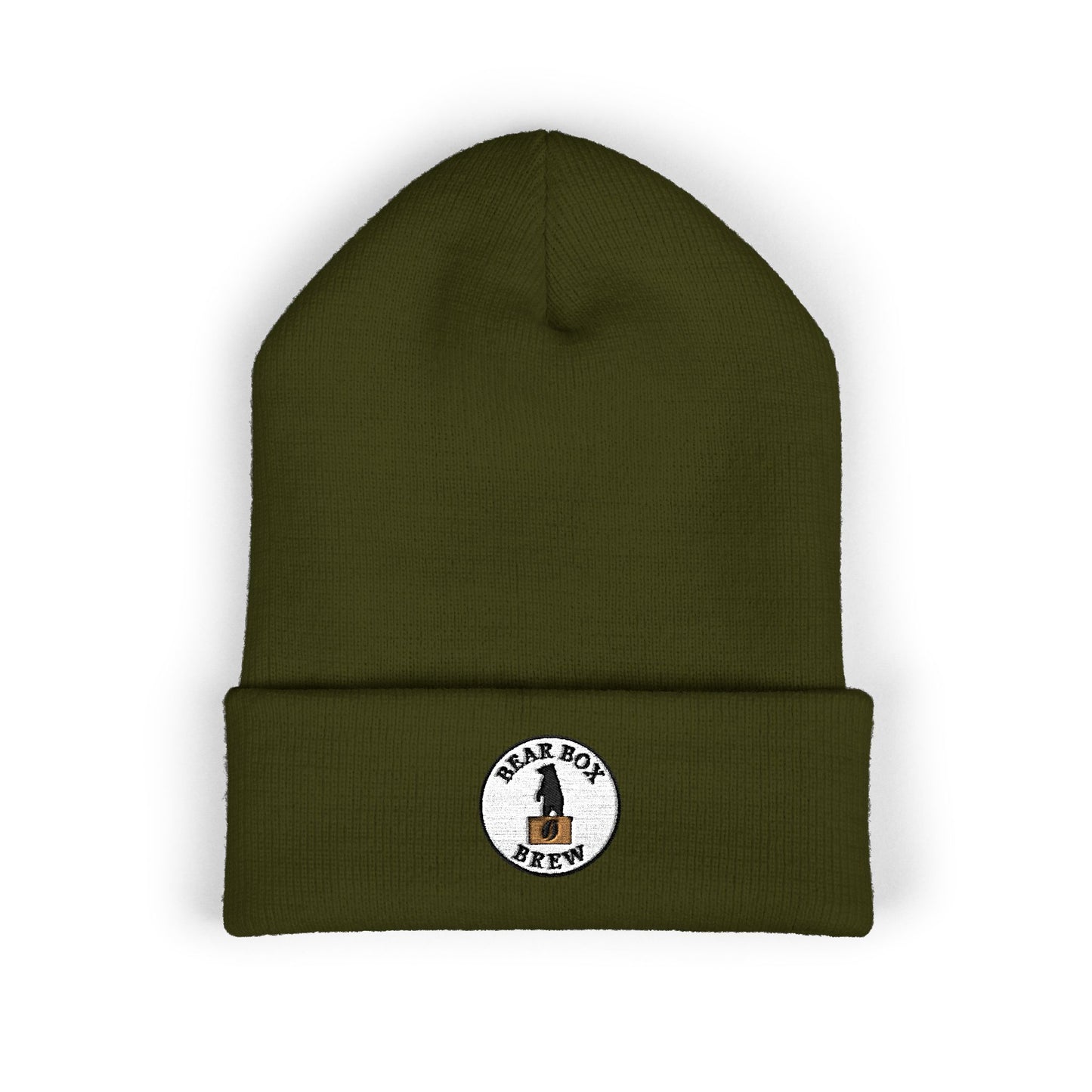 Classic Embroidered Bear Box Brew Beanie