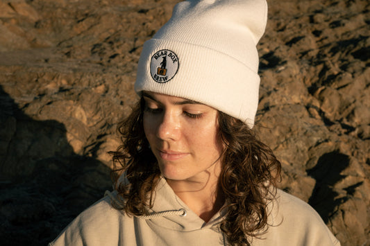 Classic Embroidered Bear Box Brew Beanie