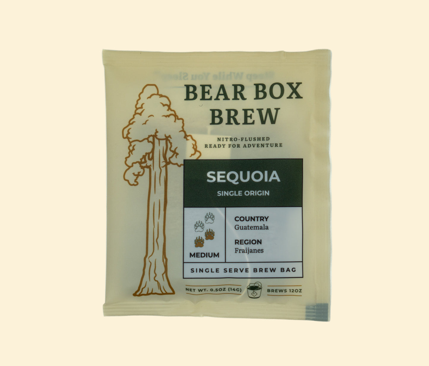 10 Pack Bear Box Brew Bags - "Sequoia" Guatemalan Single Origin Medium Roast