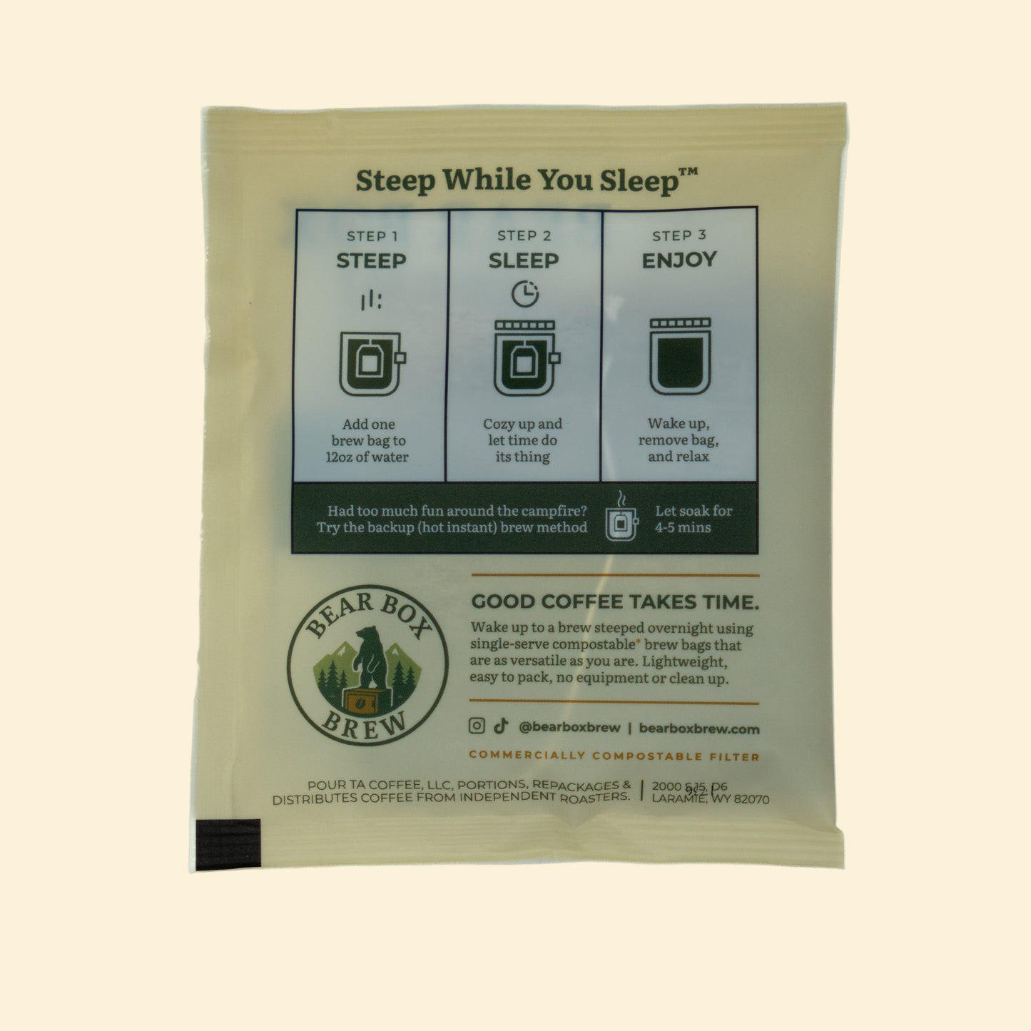 10 Pack Bear Box Brew Bags - "Sequoia" Guatemalan Single Origin Medium Roast