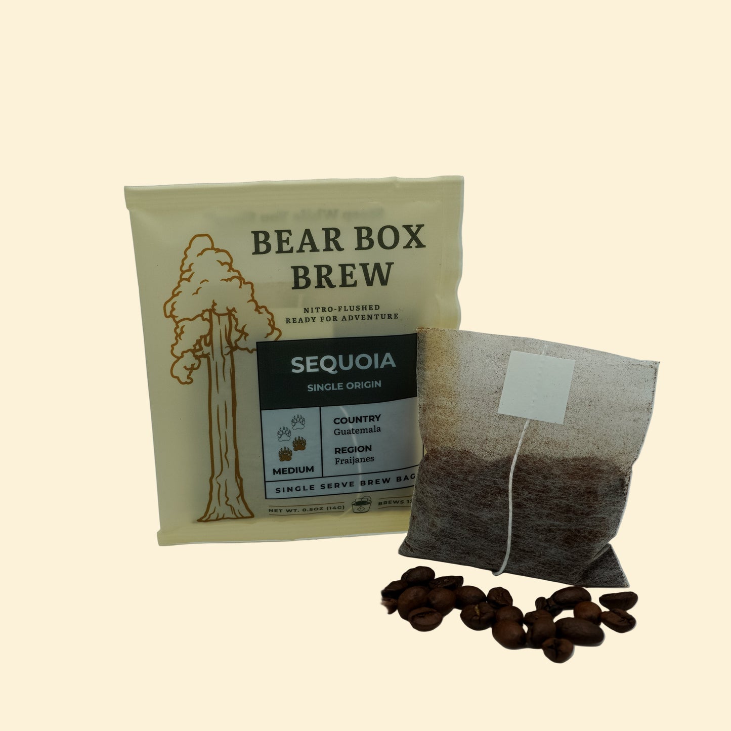 10 Pack Bear Box Brew Bags - "Sequoia" Guatemalan Single Origin Medium Roast